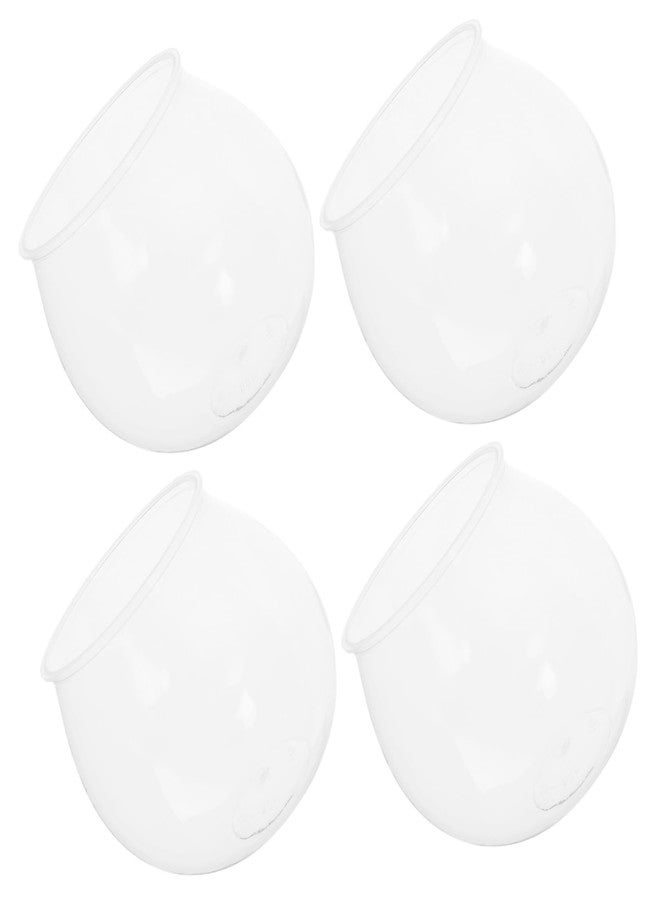 ROMISBABA 4Pcs Transparent Plastic Fish Bowl Fish Tank for Goldfish Easy to Clean Durable Design for Home Decor and Aquatic Breeding Mini Desktop Aquarium - Image 1